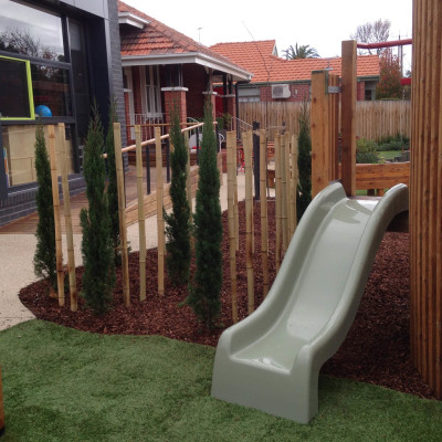 Childcare centre playground construction and landscaping