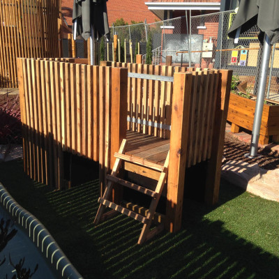 Construction and landscaping of playground at Bambini Childcare in Newtown