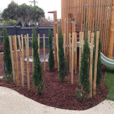 Landscaping and playground construction