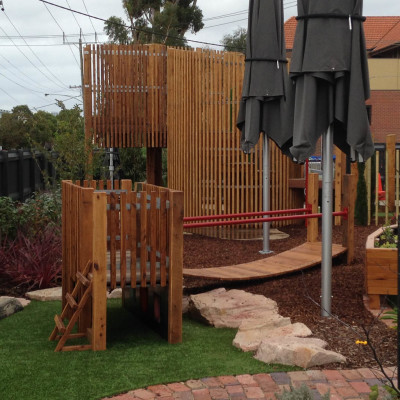 Playground construction and landscaping in Newtown