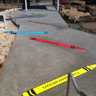 Concrete play area for school in Geelong