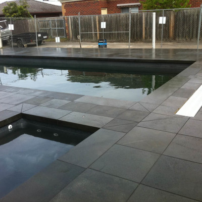 Geelong pool paving