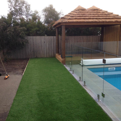 Geelong synthetic turf installation