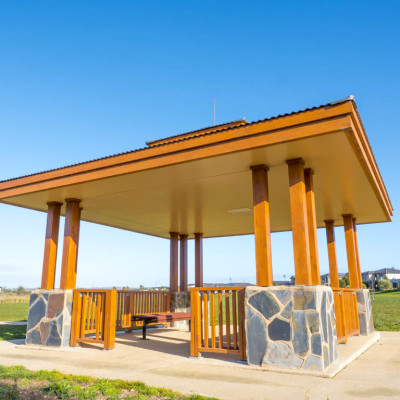 Oudoor timber structure for park in Geelong