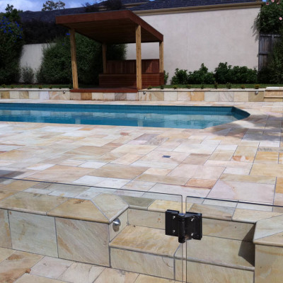 Paving for pool surrounds Geelong