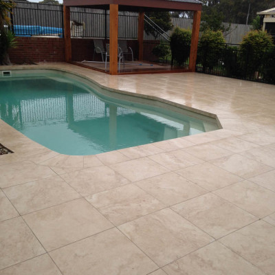 Paving for pool surrounds in Geelong
