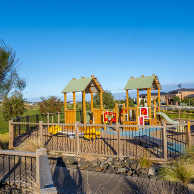 Playground construction and landscaping for park in Geelong