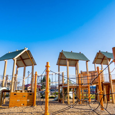 Playground landscaping at Great Lakes Estate in Lara