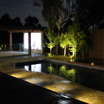 Pool landscaping and surrounds Leopold