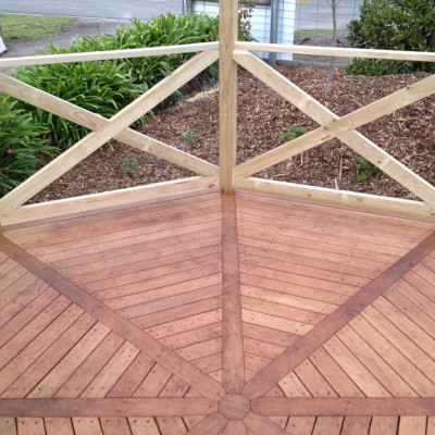 Timber deck for pergola in Geelong