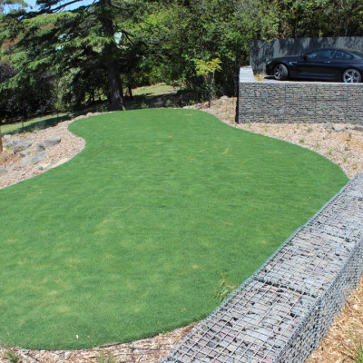 Turf installation for beach house property